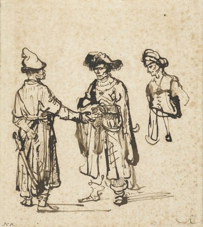 Three Orientals Conversing by Rembrandt van Rijn